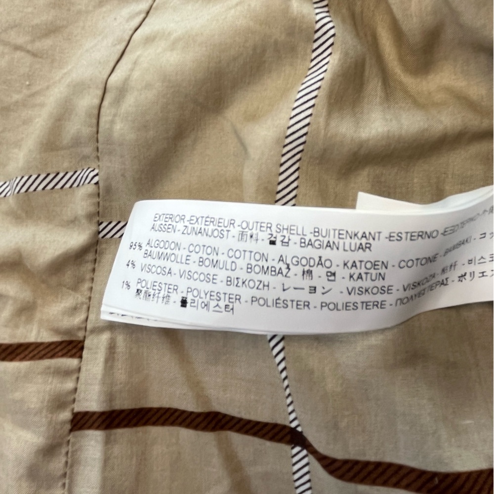 Zara Women's Beige Blazer with Brown Elbow Patches - Picture 9 of 9